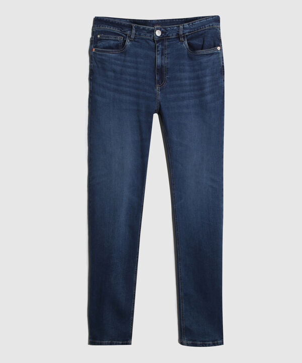 Jean Jean Masculino Slim Tono Azul Medio.