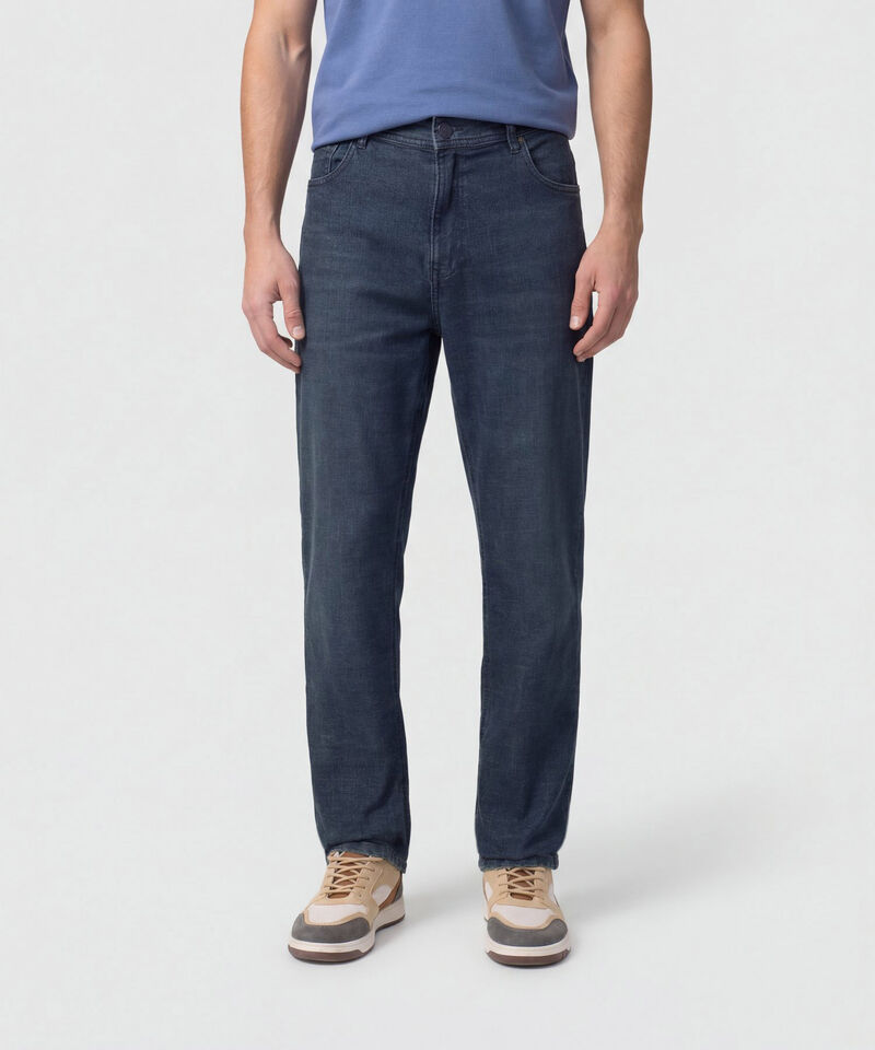 Jeans De Corte Recto Tradicional Para Hombre