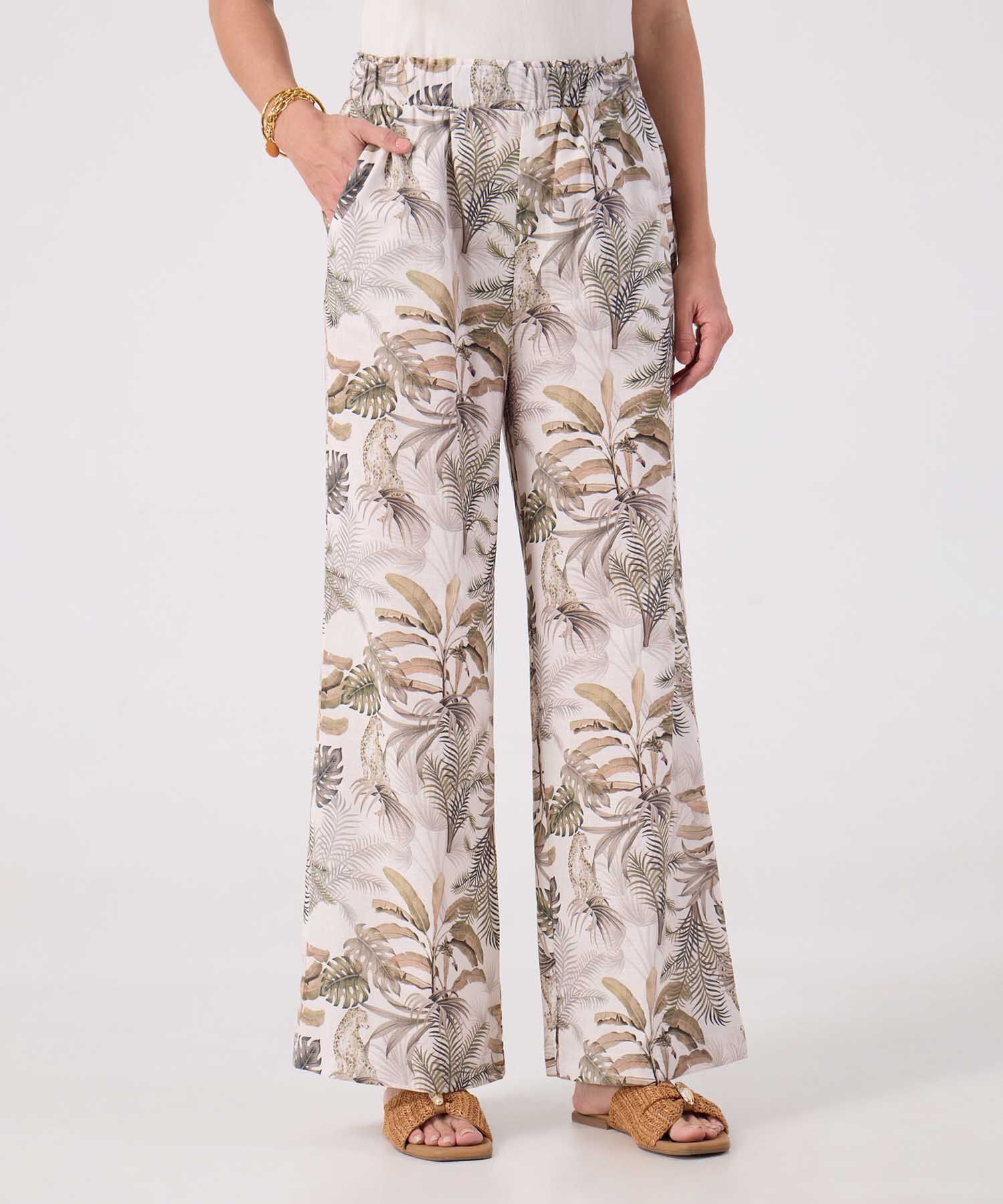 Pantalon Estampado Fluido 