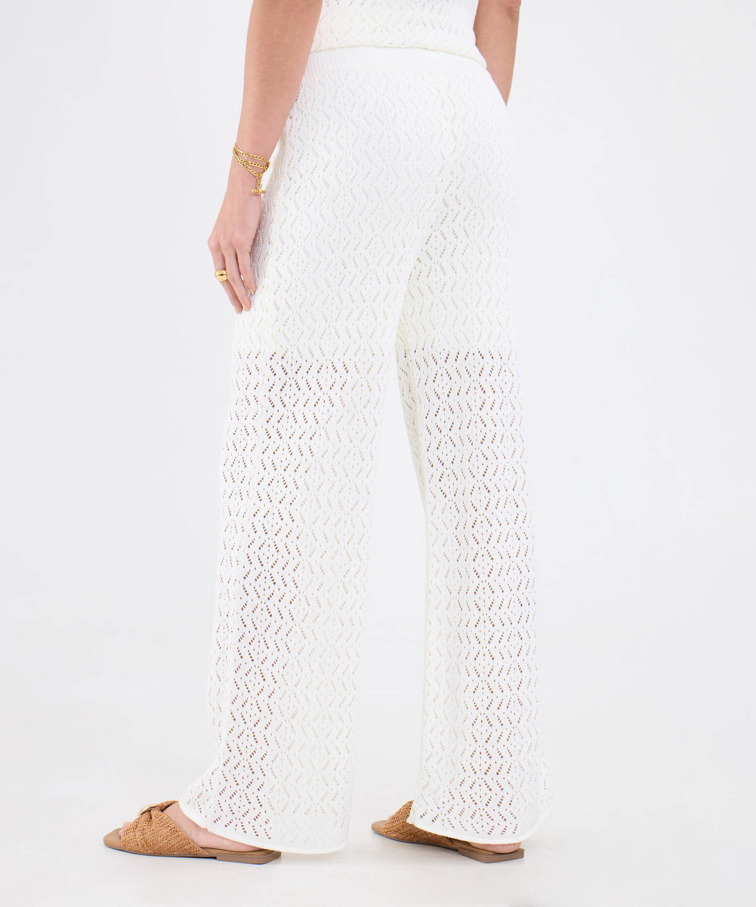 Pantalon Texturizado Unicolor