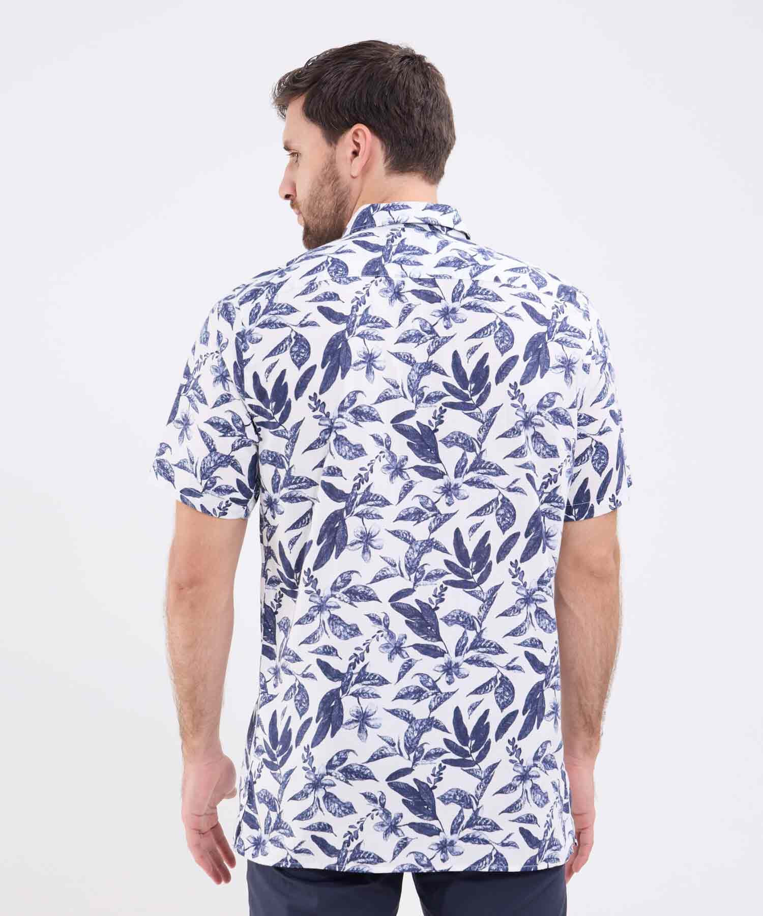 Camisa manga corta estampada para hombre