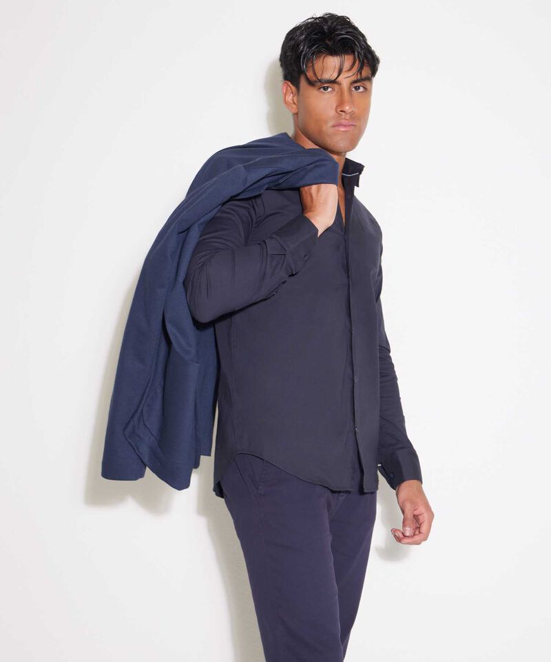 Camisa Corbatera Manga Larga