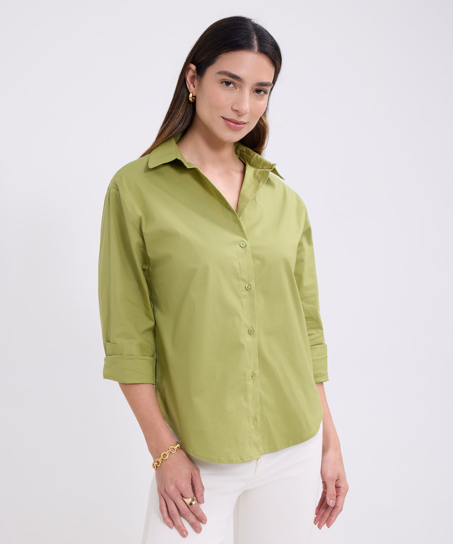 Camisa manga larga para mujer