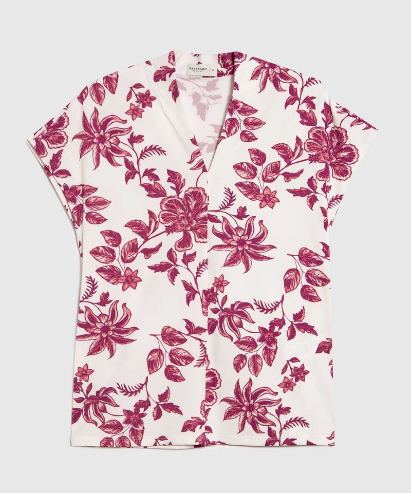 Camiseta Estampada Cuello en V