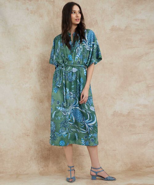 Vestido Cuello Neru Con Cinturon Circular Forrado  image number null