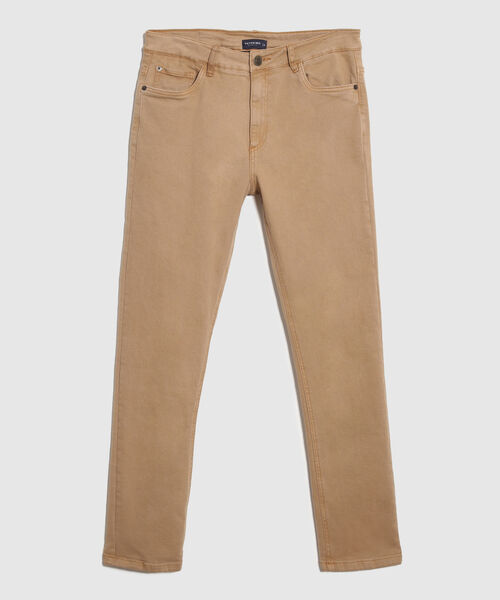 Jeans Slim Tono Café