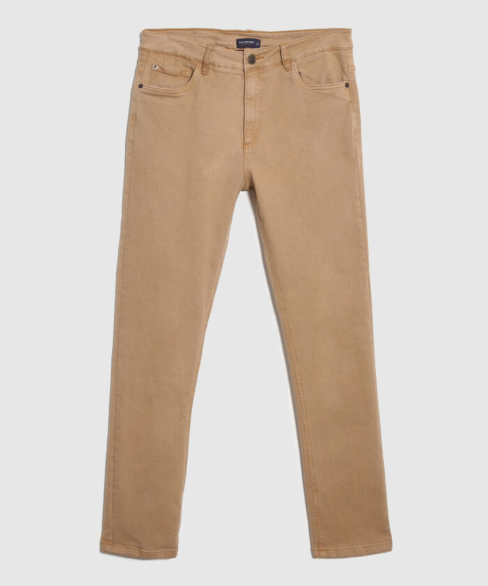 Jeans Slim Tono Café