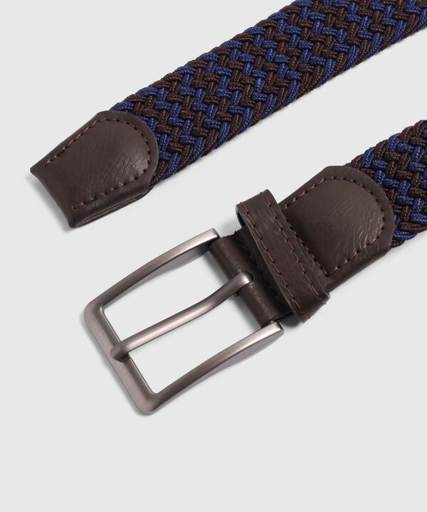 Cintur&oacute;n El&aacute;stico Trenzado Estilizado Para Hombre