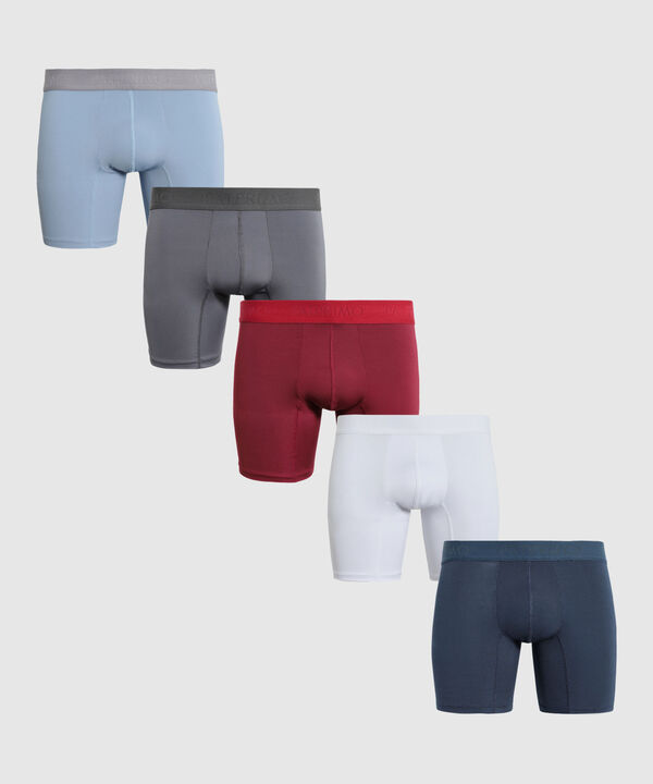 Pack X5 Boxer Medio En Microfibra Unicolor image number null