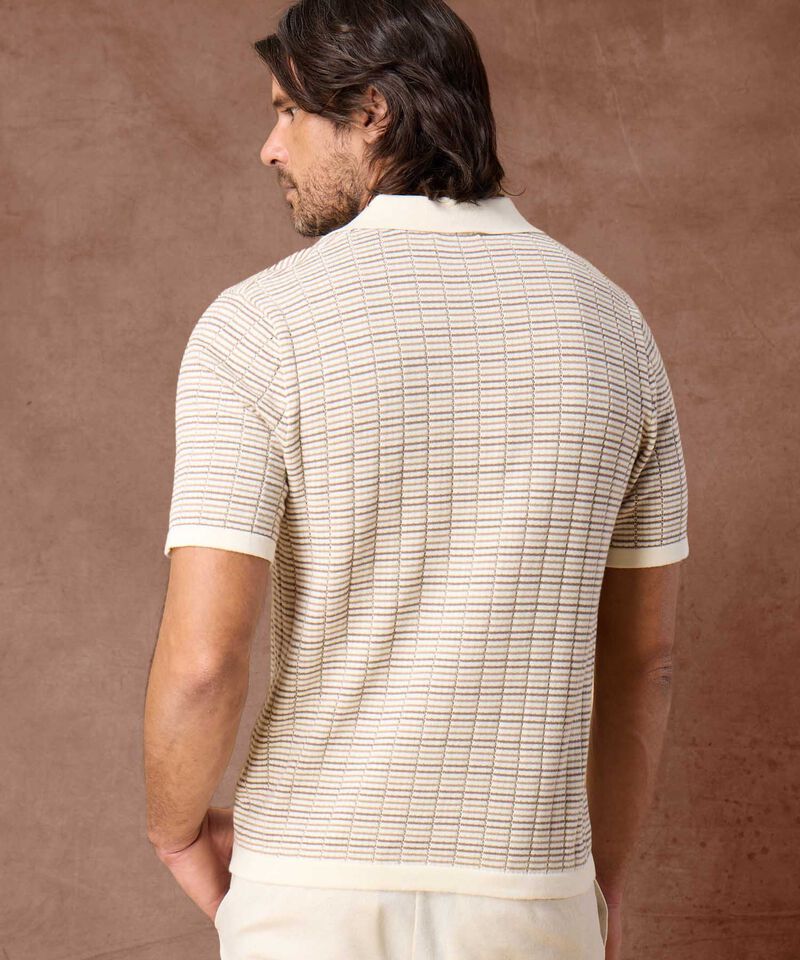 Polo de Punto con Dise&ntilde;o Micro-Texturizado Para Hombre