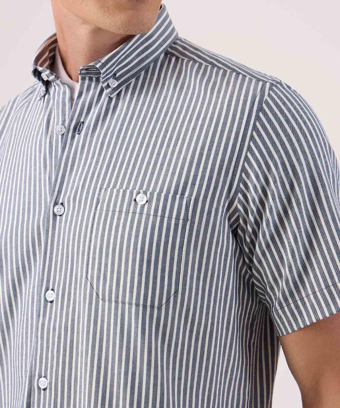 Camisa Manga Corta A Rayas