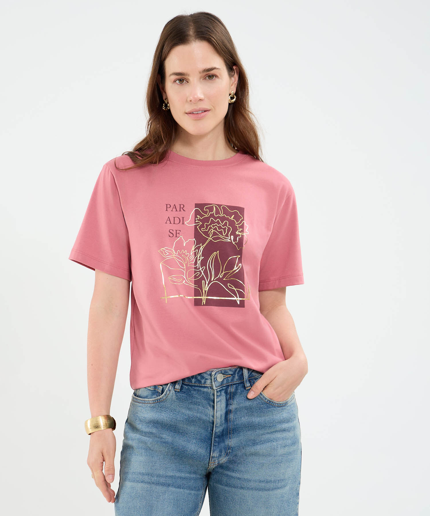 Camiseta manga corta para mujer