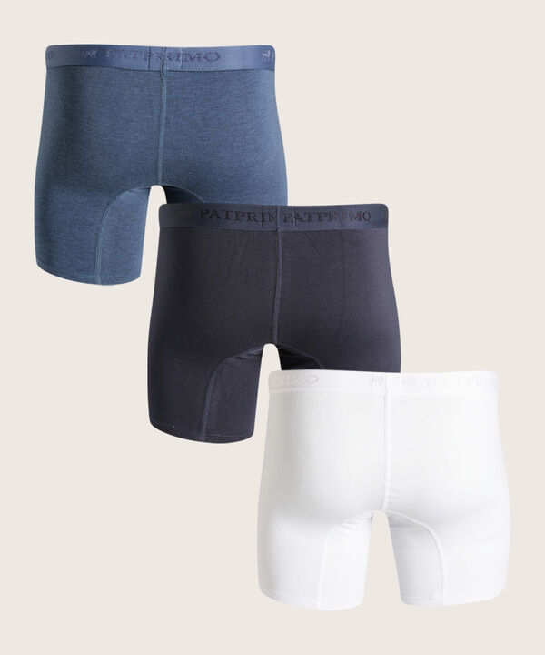 Boxer Pack X3 Medio Algod&oacute;n Unicolor