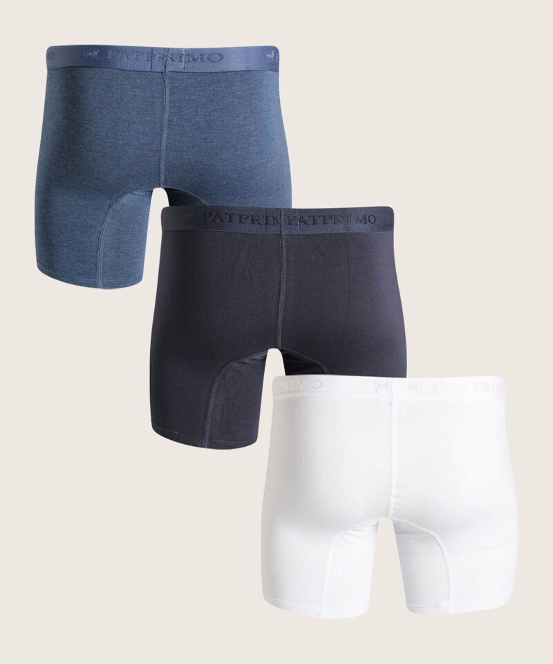 Boxer Pack X3 Medio Algod&oacute;n Unicolor