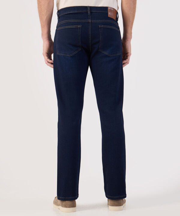 Jean Corte Recto Cl&aacute;sico Azul Oscuro Hombre