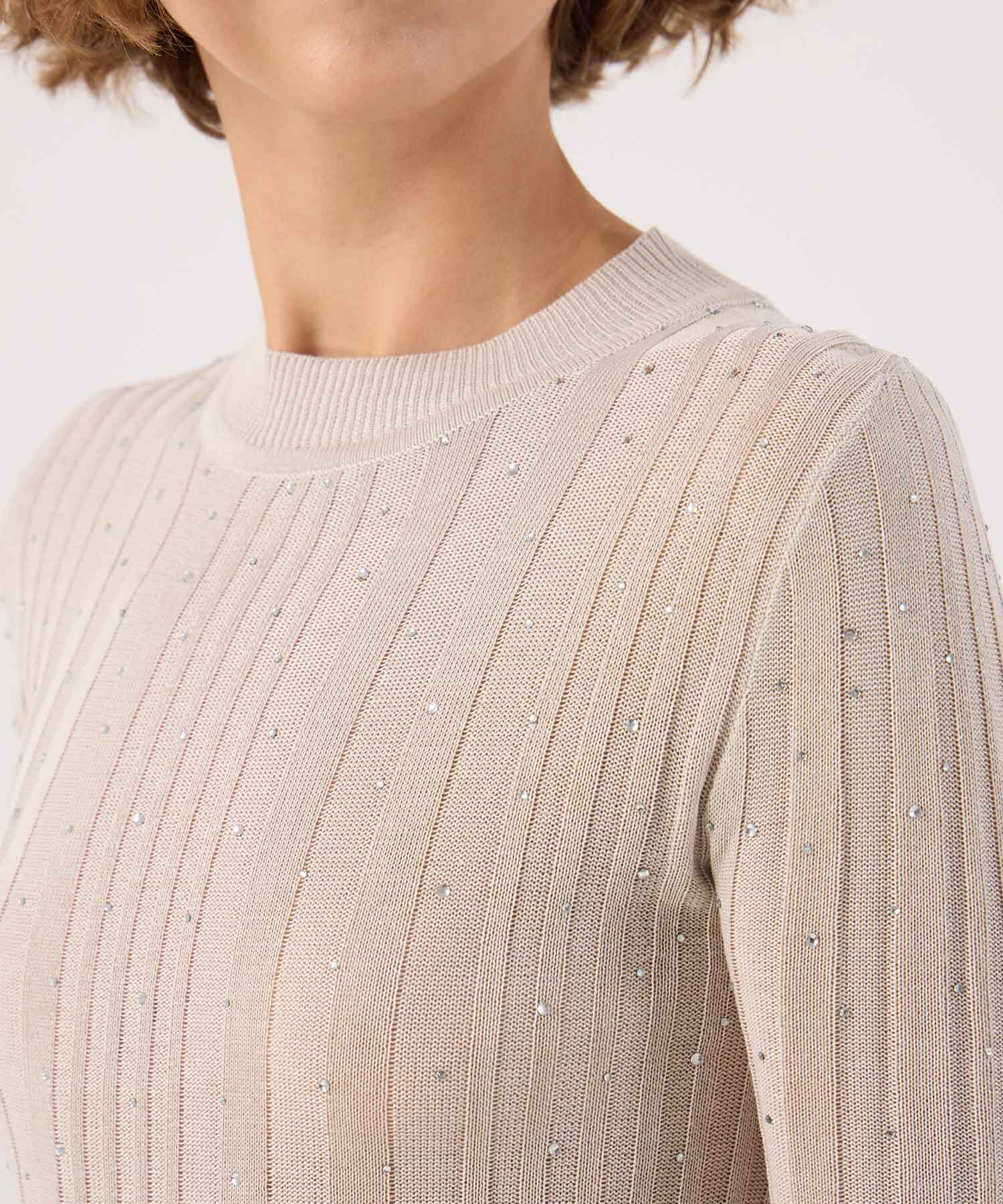 Saco texturizado con detalle 