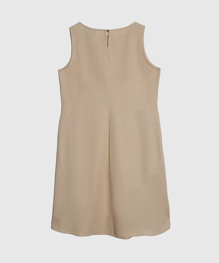 Vestido en Efecto Lino