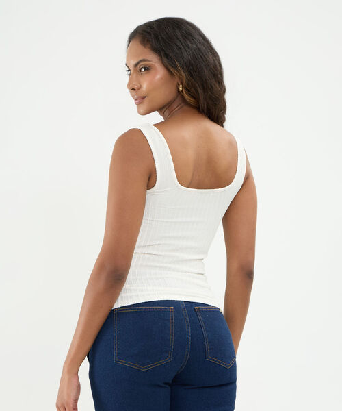 Camiseta Manga Sisa Con Escote Cuadrado Para Mujer