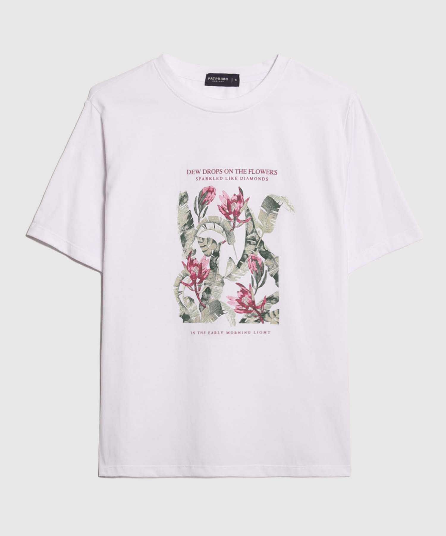 Camiseta Estampado Botánico
