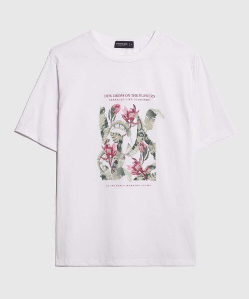 Camiseta Estampado Botánico