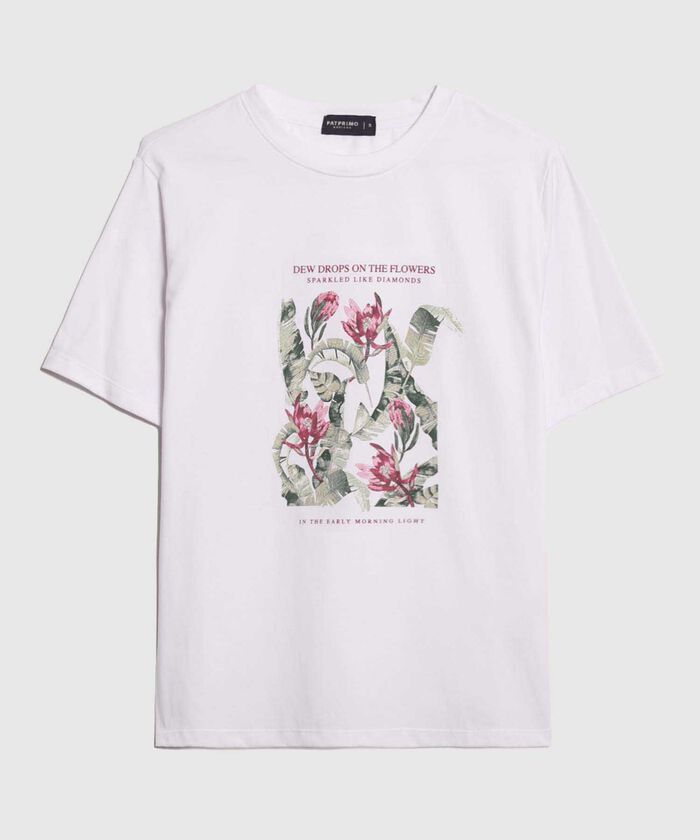Camiseta Estampado Botánico