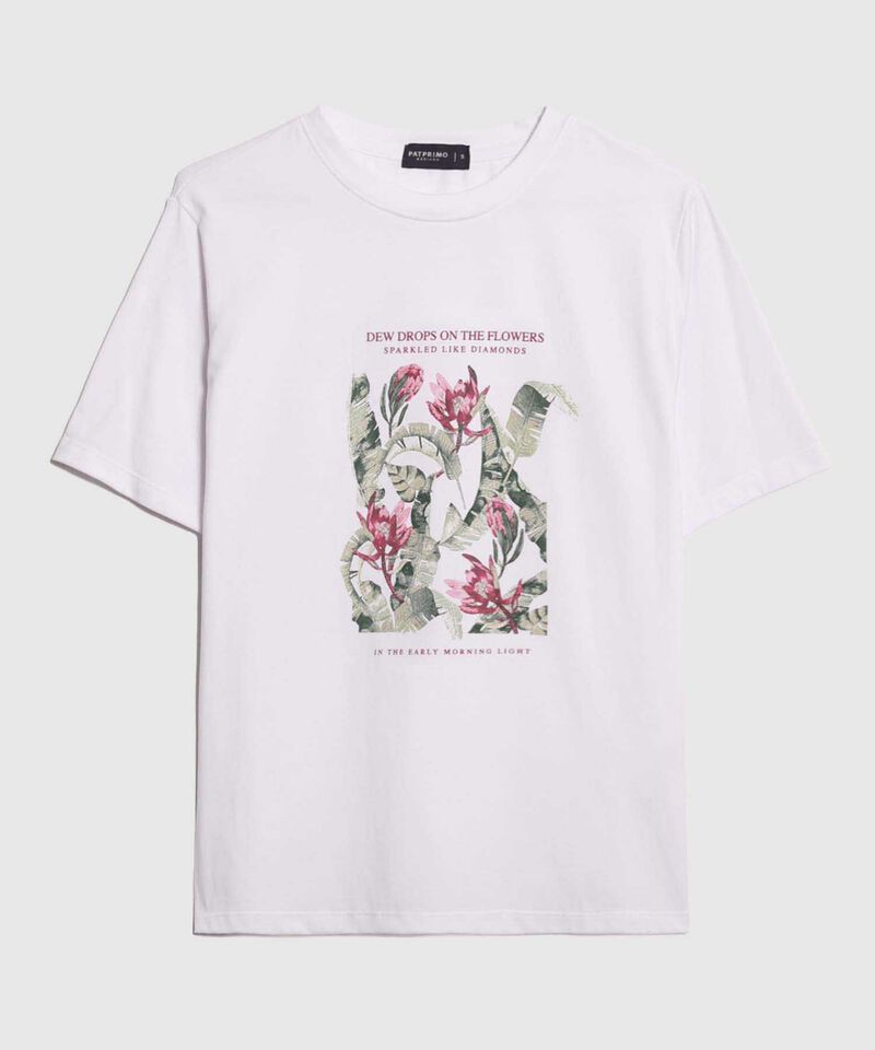Camiseta Estampado Bot&aacute;nico