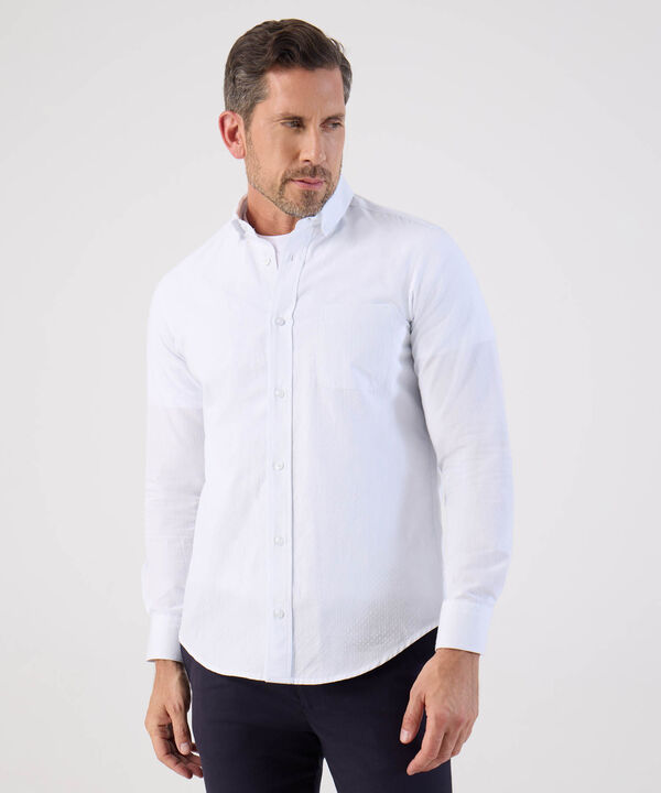 Camisa Manga Larga Con Bolsillo Para Hombre image number null