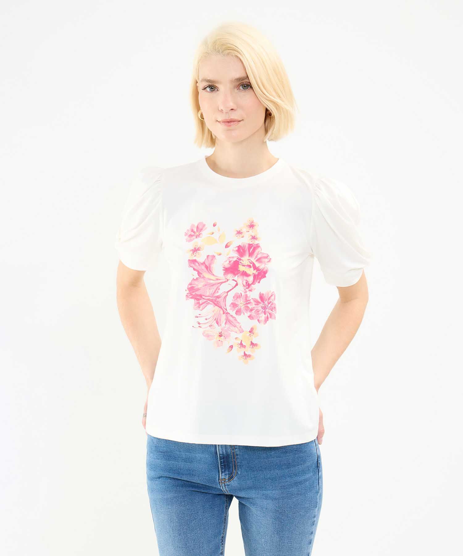 Camiseta Estampado Floral