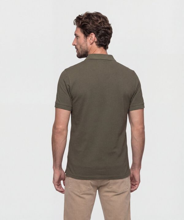 Polo Unicolor Texturizada 