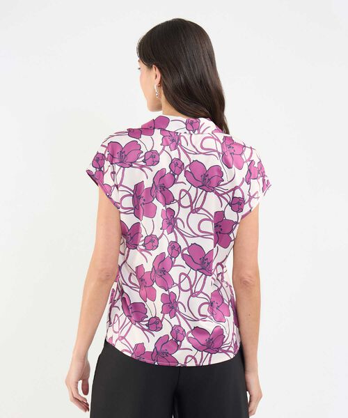 Blusa Satinada Estampada