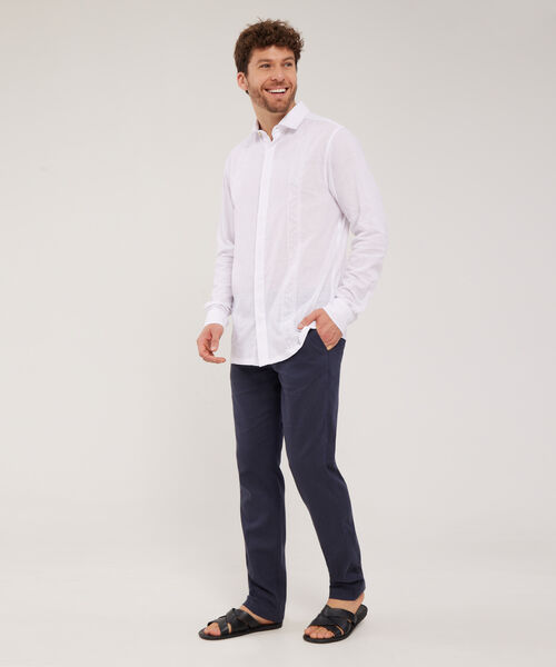 Pantalón Tipo Chino En Lino image number null