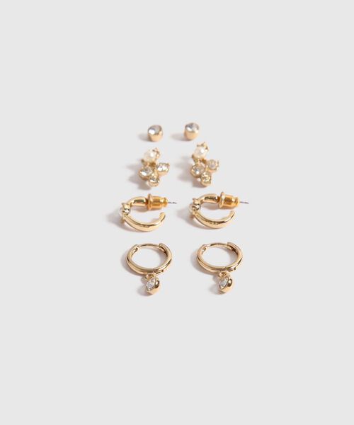 Pack x 4 Aretes con Brillos image number null