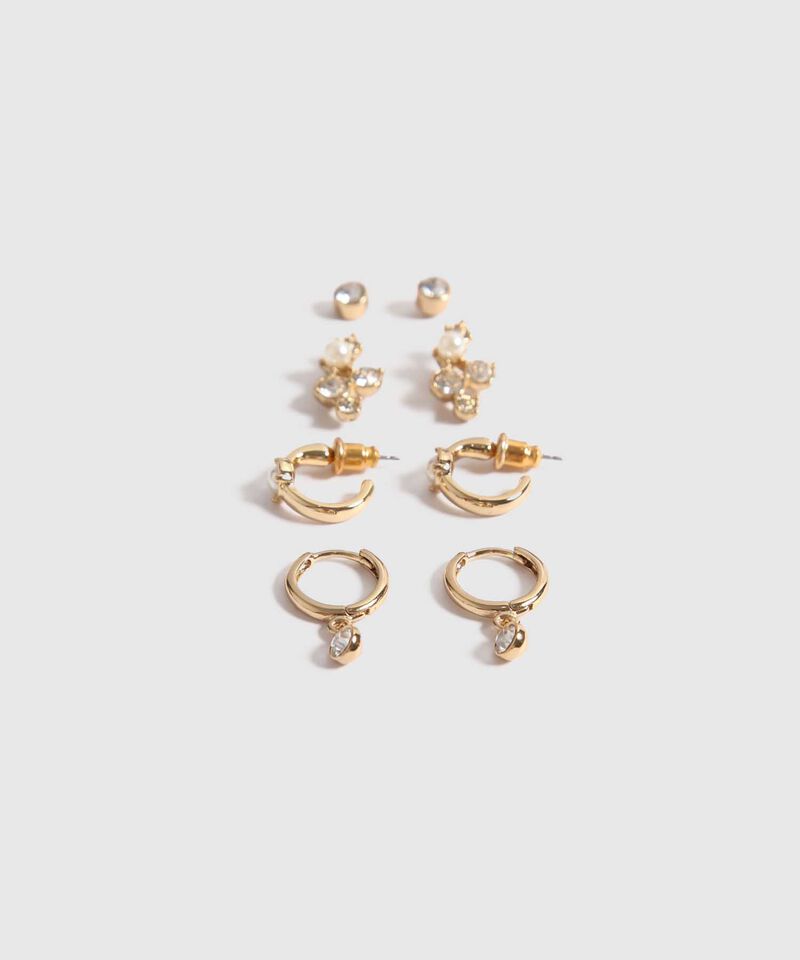 Pack x 4 Aretes con Brillos