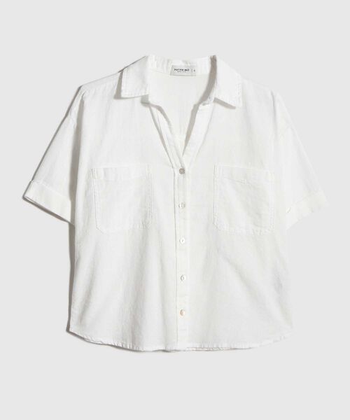 Camisa en Efecto Lino