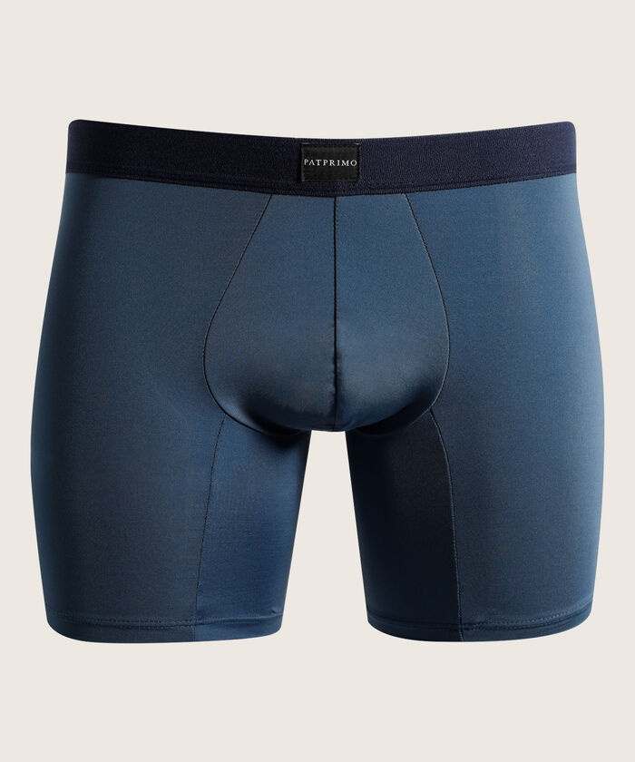 Boxer Pack X5 Medio Microfibra Unicolor Con Textura