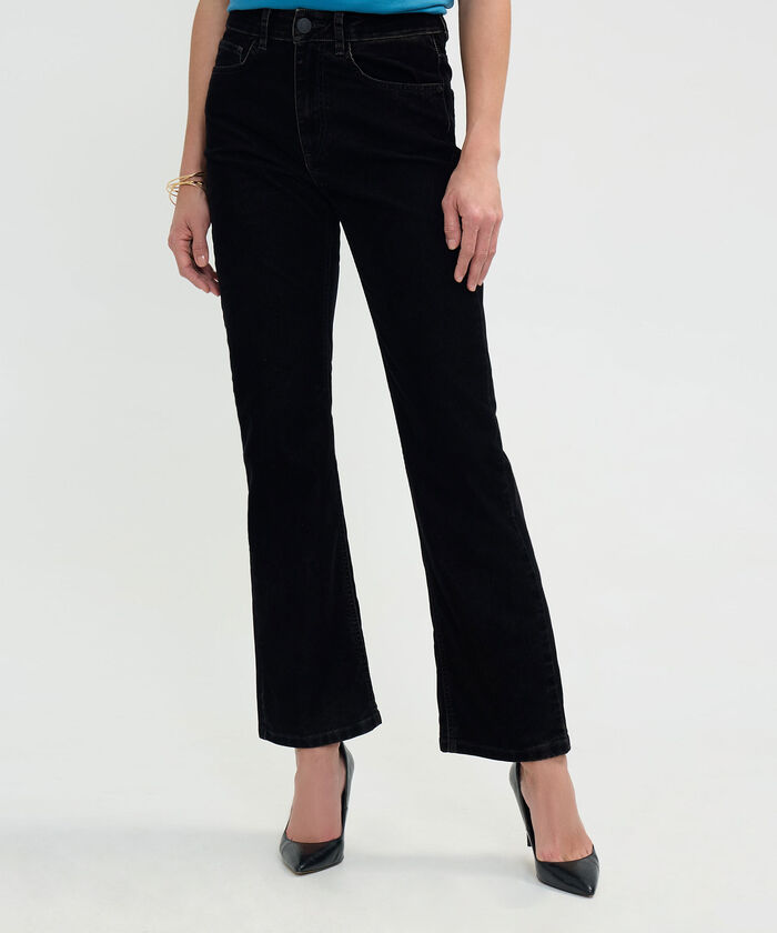 Jeans Straight Tono Negro