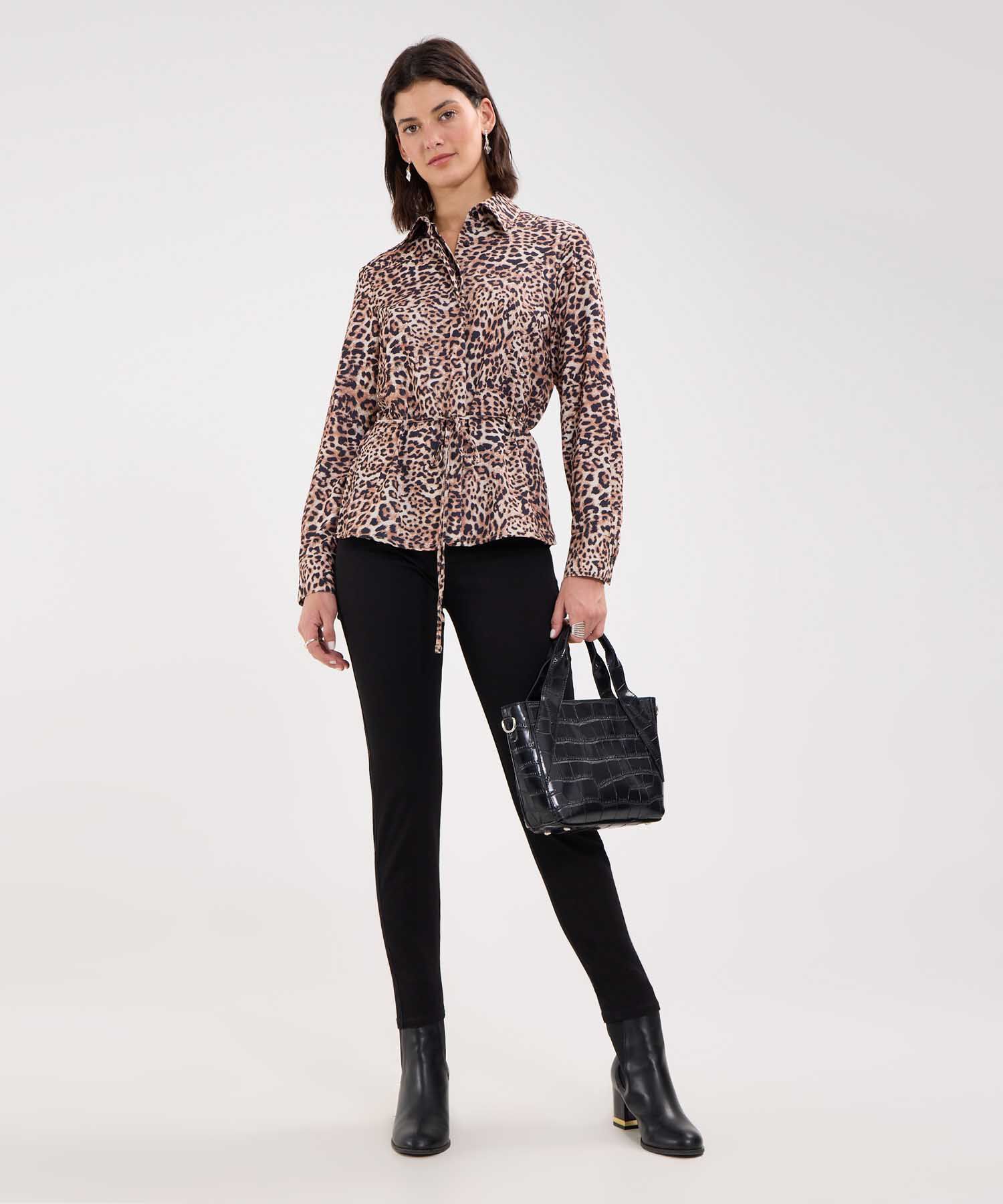 Camisa Animal Print de Manchas