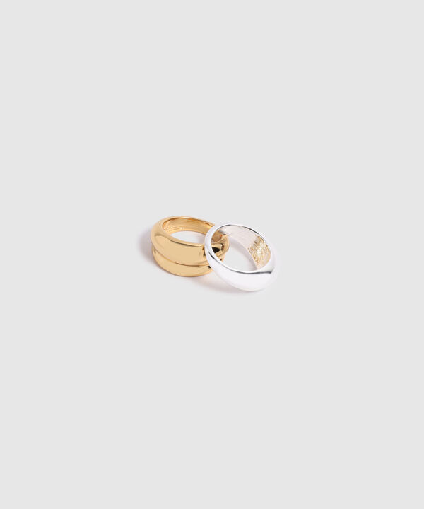 Set de Anillos Gruesos tipo Sello Para Mujer