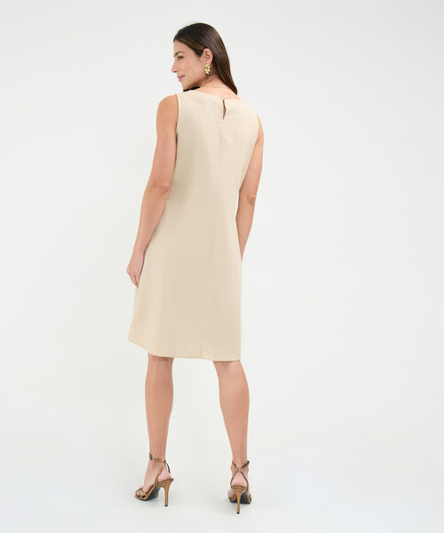 Vestido en Efecto Lino
