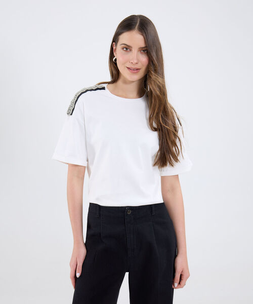 Camiseta Con Detalle En Hombro image number null