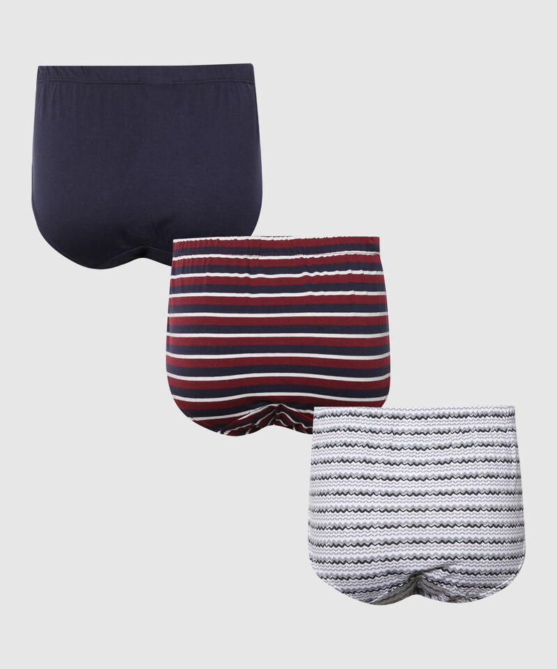 Pack X 3 Pantaloncillos Cl&aacute;sicos En Algod&oacute;n 