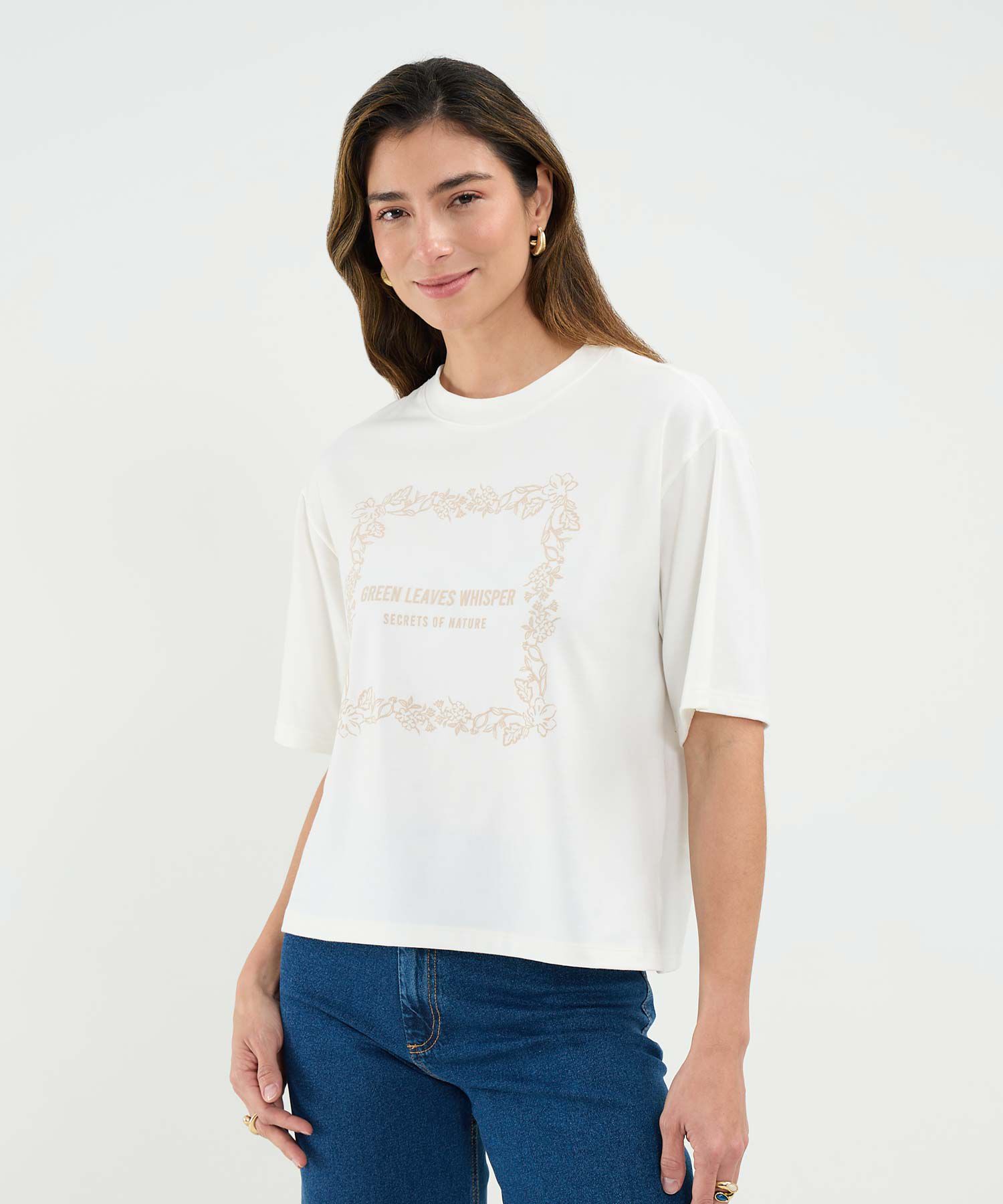 Camiseta Estampado Floral