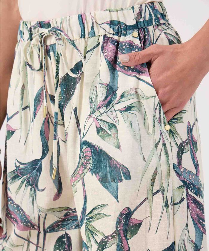 Pantalon estampado amplio 