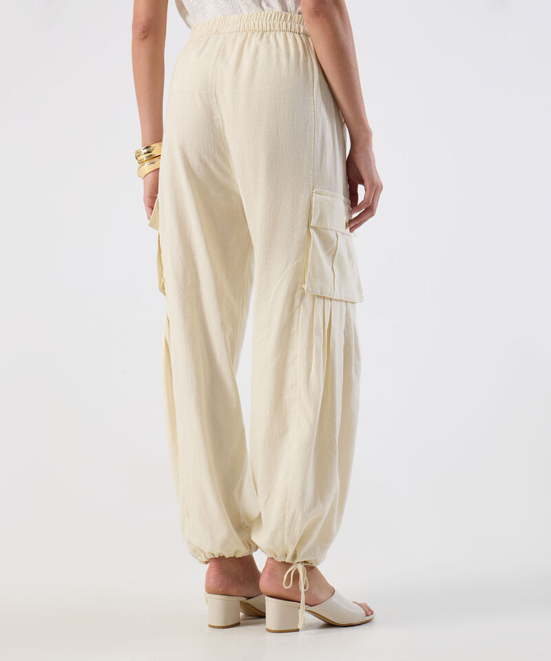 Pantal&oacute;n Cargo Casual Ajuste El&aacute;stico Para Mujer