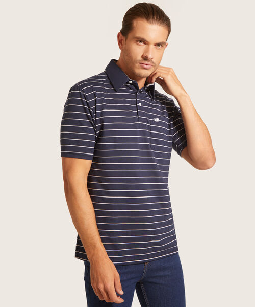 Polo Cuello Duro  Preteñido Bicolor