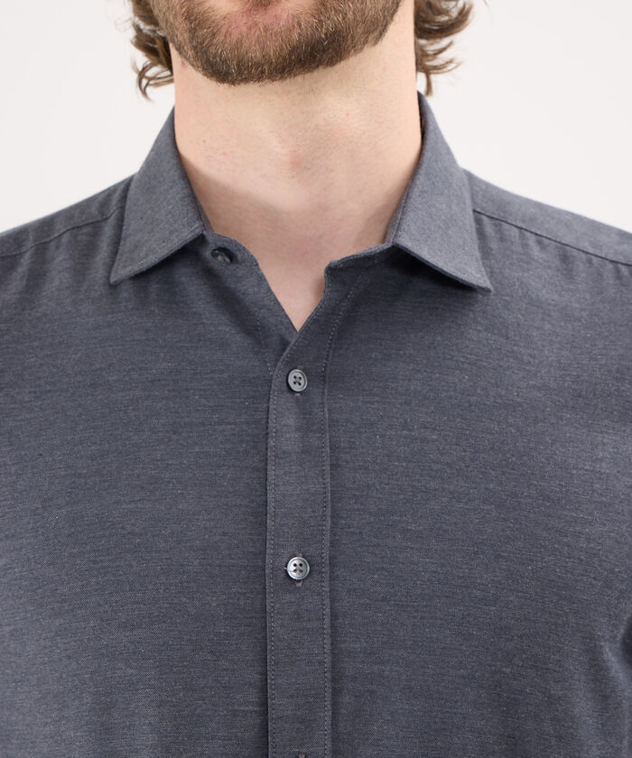 Camisa Manga Larga en Efecto Rústico