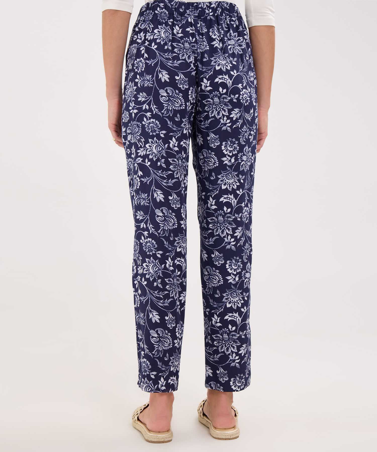 Pantalón Casual Estampado Botánico