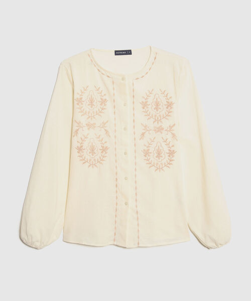 Blusa Bordado Bot&aacute;nico