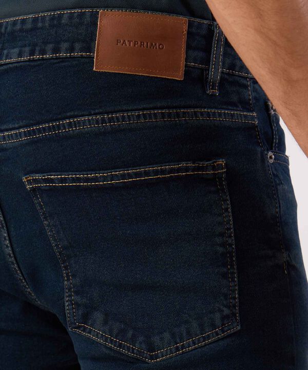 Jeans Skinny Con Costuras Para Hombre