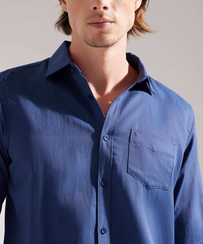 Camisa Corbatera Manga Larga